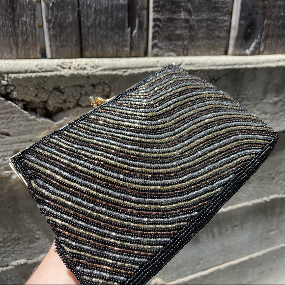 Beaded Clutch Small Handbag Purse Made in Hong Kong - Picture 8 of 10